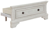 Robbinsdale Twin Storage Footboard with Roll Slats - B742-52S