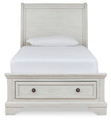 Robbinsdale Twin Sleigh Storage Bed - B742B12