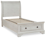 Robbinsdale Twin Sleigh Storage Bed - B742B12