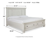 Robbinsdale Queen Panel Storage Bed, Dresser, Mirror and Chest - B742B27