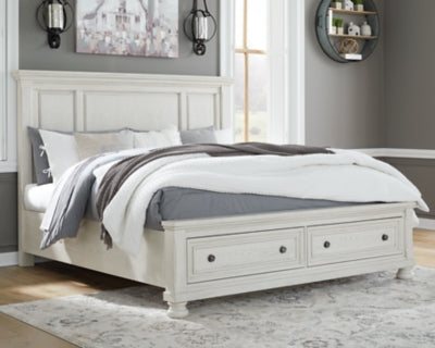 Robbinsdale King Panel Storage Bed, Dresser and Mirror - B742B31