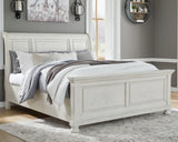 Robbinsdale King Sleigh Bed, Dresser and Mirror - B742B34