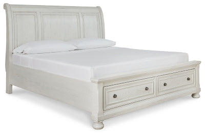 Robbinsdale King Sleigh Bed with Storage - B742B8