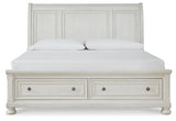 Robbinsdale Queen Sleigh Bed with Storage - B742B3