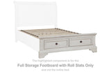 Robbinsdale Full Storage Footboard with Roll Slats - B742-84S
