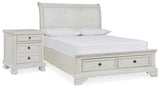 Robbinsdale Full Storage Bed and Nightstand - B742B33