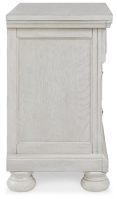 Robbinsdale Queen Panel Bed, Dresser, Mirror and Nightstand - B742B40