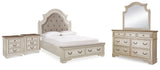 Realyn Queen Panel Bed, Dresser, Mirror and 2 Nightstands - B743B83