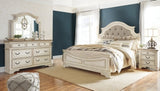 Realyn Queen Bed with Mirrored Dresser and Nightstand - B743B22
