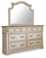 Realyn Queen Upholstered Bed, Dresser, Mirror, Chest and Nightstand - B743B30