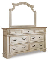 Realyn King Bed with Mirrored Dresser and Nightstand - B743B23