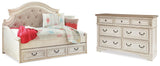 Realyn Twin Storage Day Bed and Dresser - B743B43