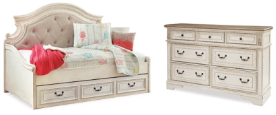Realyn Twin Storage Day Bed and Dresser - B743B43