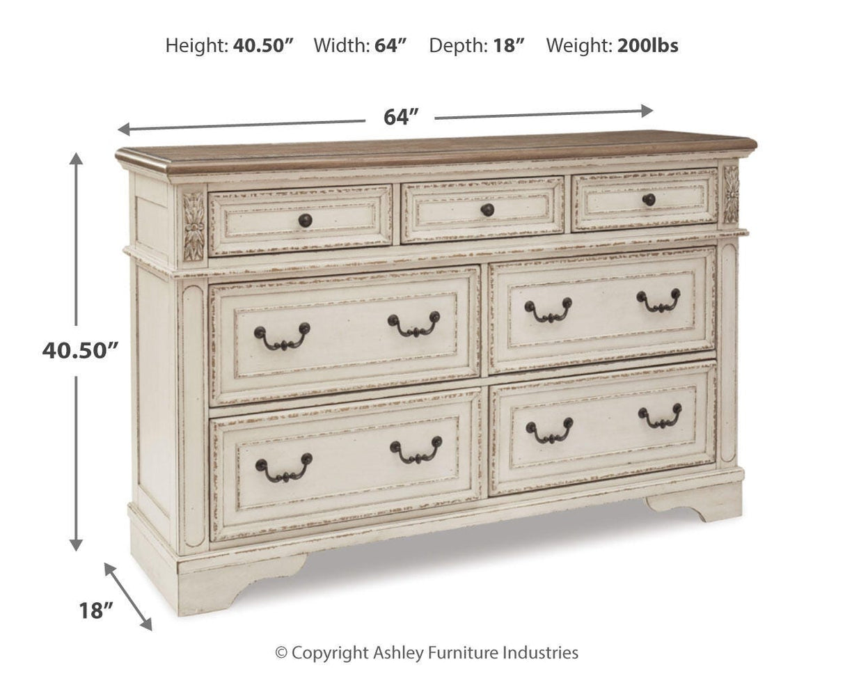 Realyn Dresser and 2 Nightstands - B743B39