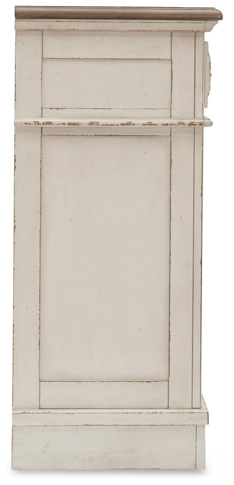Realyn Queen Upholstered Storage Bed, Dresser and Nightstand - B743B100