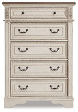 Realyn Queen Upholstered Sleigh Bed and Chest - B743B29