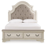 Realyn Queen Upholstered Storage Bed - B743B18