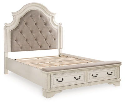 Realyn Queen Storage Bed, Dresser and Mirror - B743B19