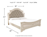 Realyn California King Panel Bed, Dresser, Mirror and Nightstand - B743B31