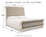 Realyn California King Sleigh Bed - B743B10