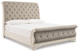 Realyn Queen Upholstered Sleigh Bed and Chest - B743B29