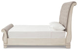Realyn King Sleigh Bed, Dresser Mirror and Nightstand - B743B65