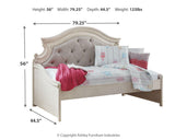 Realyn Twin Day Bed with Storage, Dresser, Mirror and Nightstand - B743B94