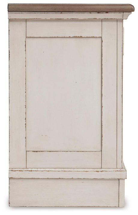 Realyn Queen Upholstered Storage Bed, Dresser and Nightstand - B743B100