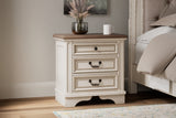 Realyn King Upholstered Panel Bed, Dresser, Mirror and Nightstand - B743B33