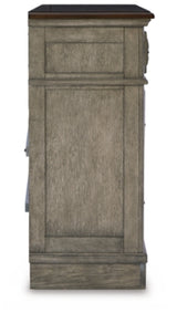 Lodenbay Queen Upholstered Panel Bed, Dresser and Nightstand - B751B13