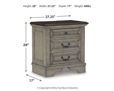 Lodenbay Queen Upholstered Panel Bed, Dresser, Mirror, Chest and Nightstand - B751B9