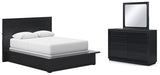 Londer Queen Panel Bed, Dresser and Mirror - B768B3