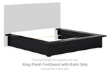 Londer King Panel Footboard with Rails - B768-56