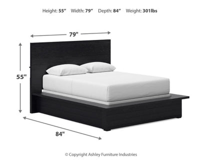 Londer Queen Panel Bed, Dresser and Mirror - B768B3