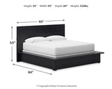 Londer King Panel Bed, Dresser and Mirror - B768B8