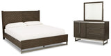 Arkenton California King Panel Bed, Dresser and Mirror - B786B9