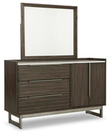 Arkenton King Panel Bed, Dresser and Mirror - B786B8