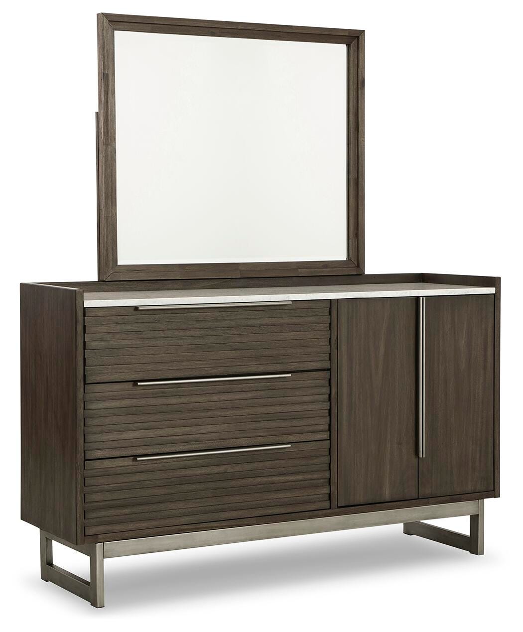 Arkenton King Panel Bed, Dresser and Mirror - B786B8