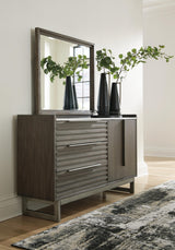 Arkenton King Panel Bed, Dresser and Mirror - B786B8