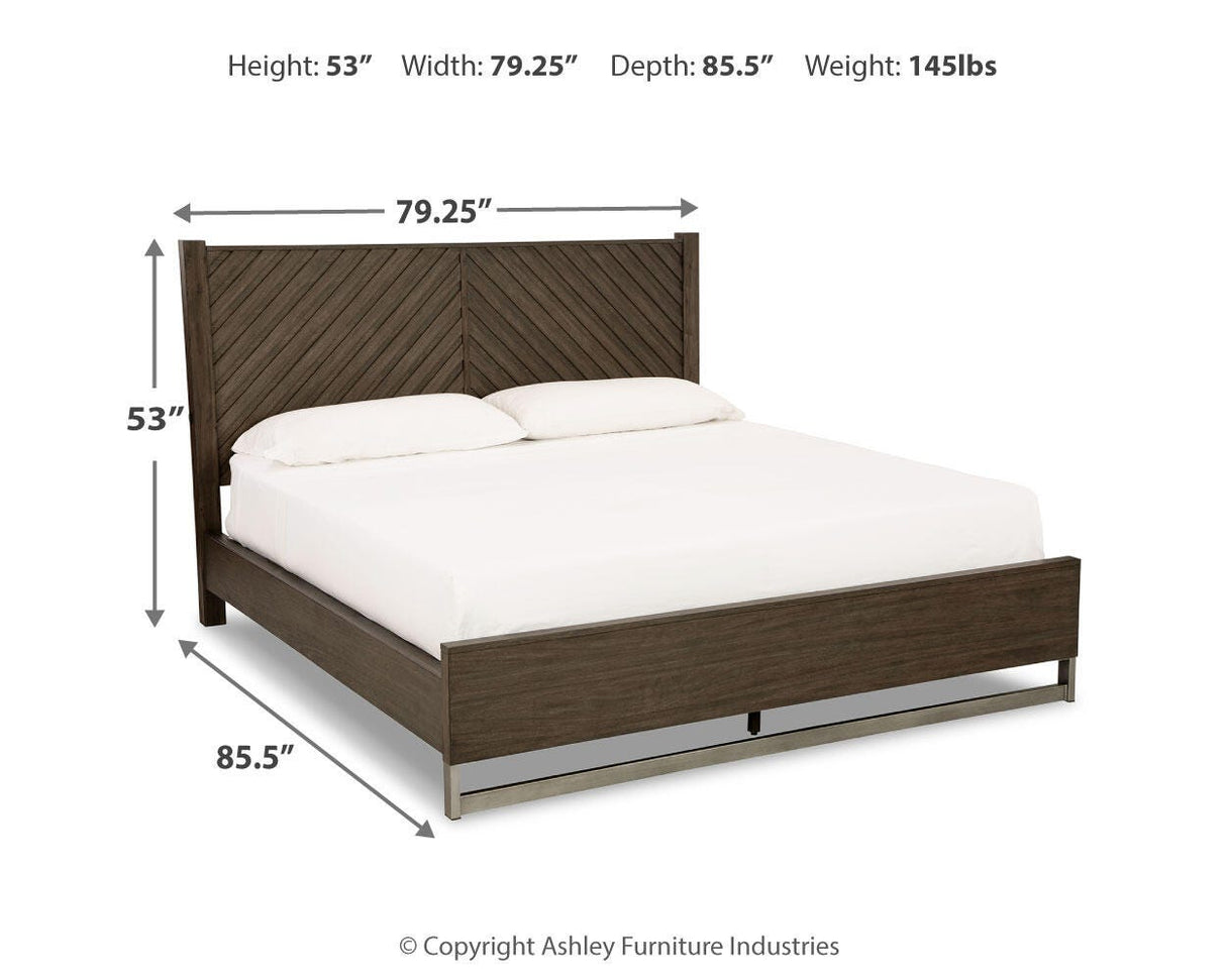 Arkenton King Panel Bed - B786B4