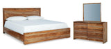 Dressonni Queen Panel Bed, Dresser and Mirror - B790B3