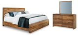 Dressonni Queen Panel Bed, Dresser and Mirror - B790B3