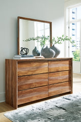 Dressonni King Panel Bed, Dresser and Mirror - B790B6