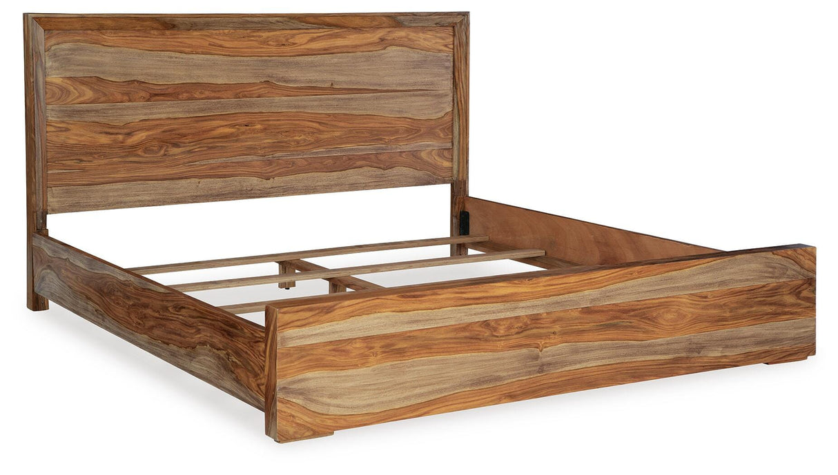 Dressonni King Panel Bed, Dresser and Mirror - B790B6