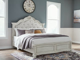 Montelaine California King Upholstered Panel Bed - B795B7