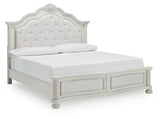 Montelaine King Upholstered Panel Bed - B795B6