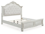 Montelaine California King Upholstered Panel Bed - B795B7