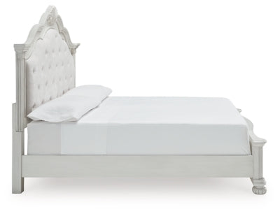 Montelaine California King Upholstered Panel Bed - B795B7