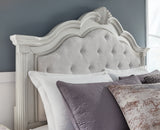 Montelaine California King Upholstered Panel Bed - B795B7