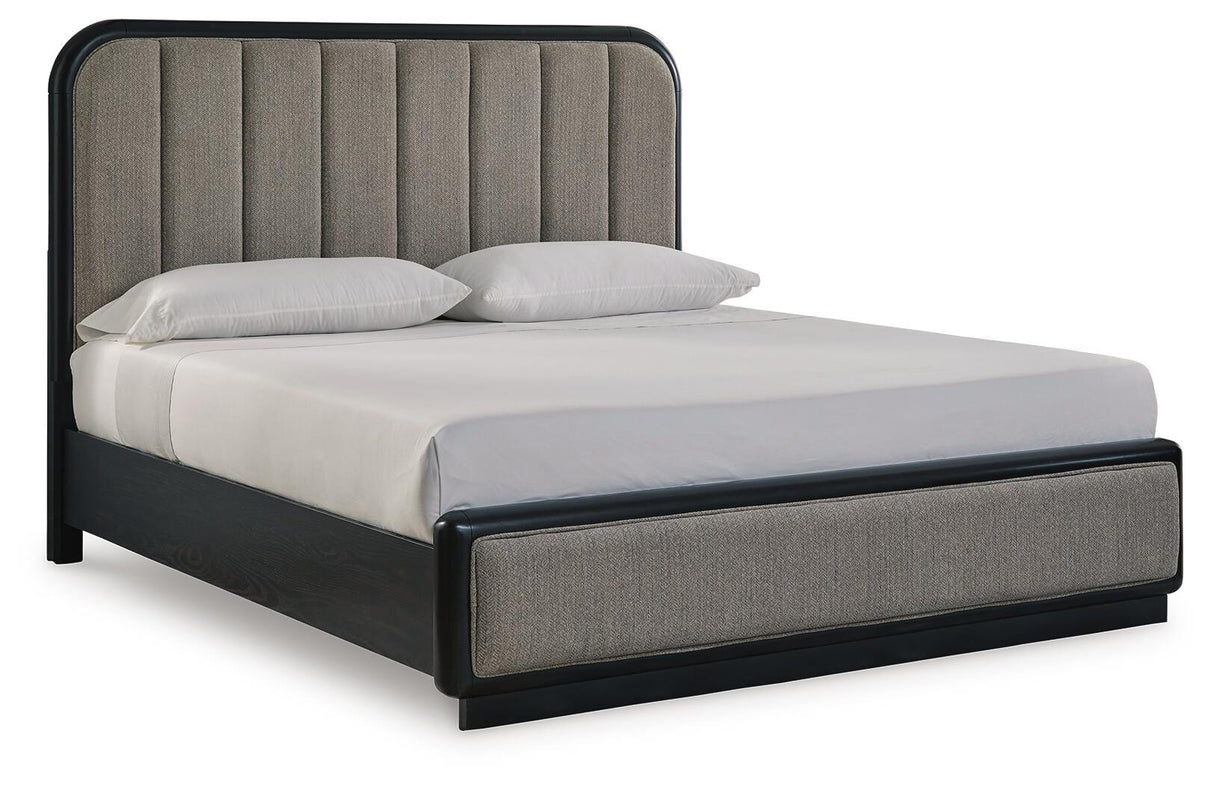 Rowanbeck King Upholstered Panel Bed - B821B4